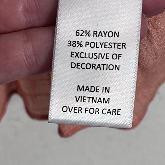 The General Good Stitch Fix Womens Peasant Top XL Orange Short Sleeve Cottagcore - Picture 9 of 10